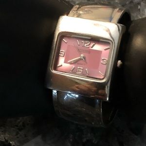 Silver Tone Bangle Spring Ladies’ Watch